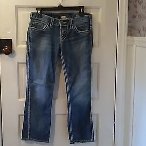 Silver jeans Frances capri W28